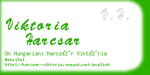 viktoria harcsar business card